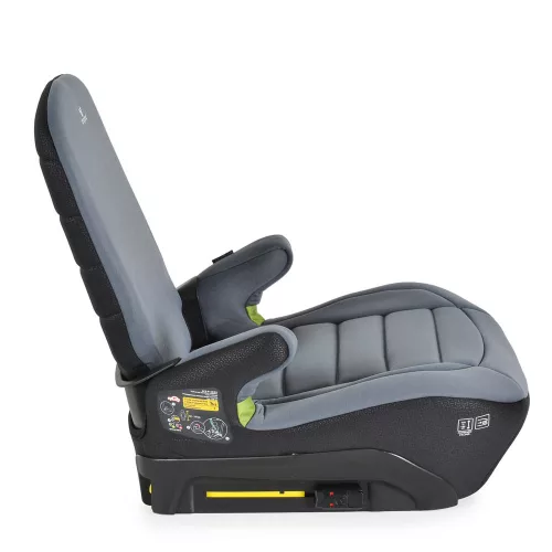 GALAXY ülésmagasító háttámlával 125-150cm, ISOFIX SZÜRKE