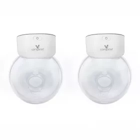   ELIRIA DUO Freihändige Milchpumpe für unter den Pullover, 2 Tanktops, WEISS