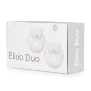   ELIRIA kéz nélküli mellszívó pulóver alá DUO, 2 tartályos FEHÉR