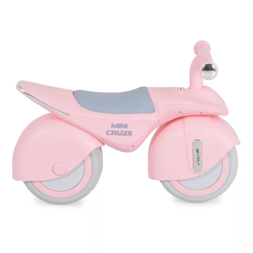 MINI CRUZE futóbicikli, ráülős járgány, kismotor, zenélő, óriás kerekekkel RÓZSASZÍN