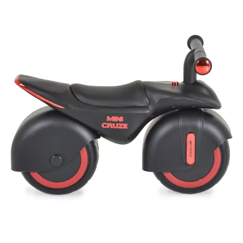 MINI CRUZE futóbicikli, ráülős járgány, kismotor,  zenélő, óriás kerekekkel FEKETE