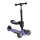 RUMBLE-Scooter mit Sitz, wandelbar LILA/SCHWARZ
