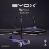 RUMBLE-Scooter mit Sitz, wandelbar LILA/SCHWARZ