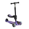 RUMBLE-Scooter mit Sitz, wandelbar LILA/SCHWARZ