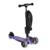 RUMBLE-Scooter mit Sitz, wandelbar LILA/SCHWARZ
