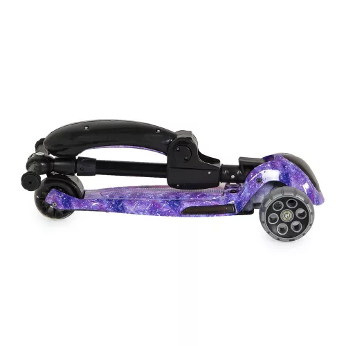 RUMBLE-Scooter mit Sitz, wandelbar LILA/SCHWARZ