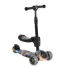 RUMBLE-Scooter mit Sitz, wandelbar, farbig/schwarz