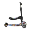 RUMBLE-Scooter mit Sitz, wandelbar, farbig/schwarz