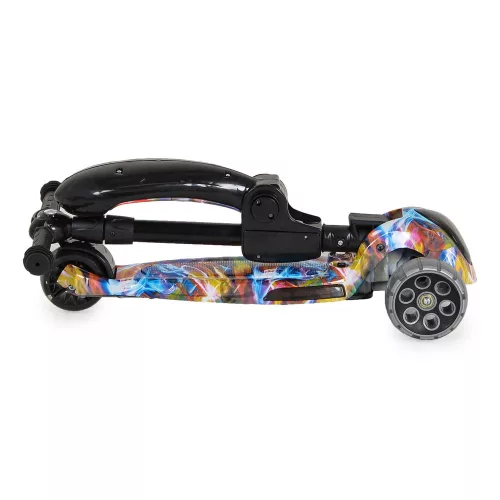 RUMBLE-Scooter mit Sitz, wandelbar, farbig/schwarz