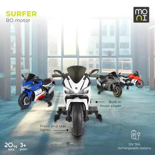 Električni skuter BO Surfer, do 20 kg, 2 motora, SIVI