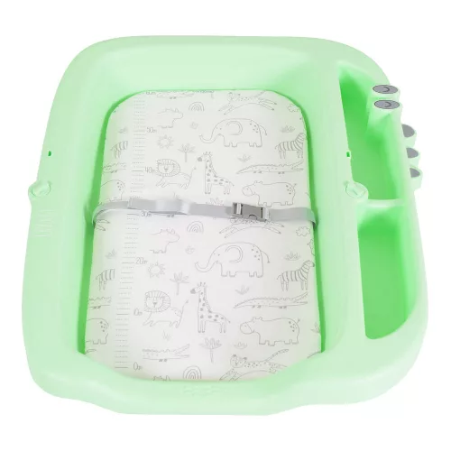 CROCO multifunktionaler, faltbarer Wickeltisch MINTGRÜN
