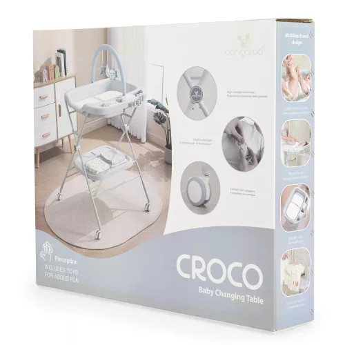 CROCO multifunktionaler, faltbarer Wickeltisch MINTGRÜN