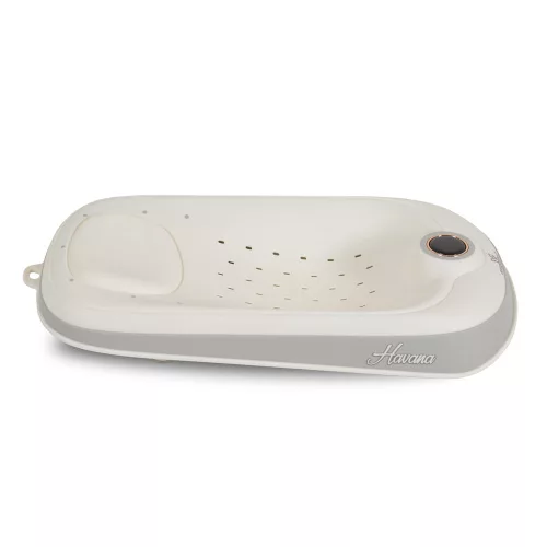 HAVANA Babybadewannenhalter mit Wasserthermometer WEISS
