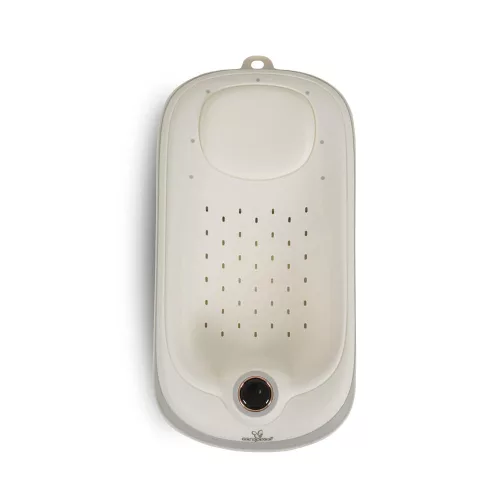 HAVANA Babybadewannenhalter mit Wasserthermometer WEISS