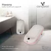 HAVANA Babytrage für die Badewanne mit Wasserthermometer PINK