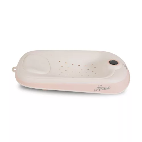HAVANA Babytrage für die Badewanne mit Wasserthermometer PINK