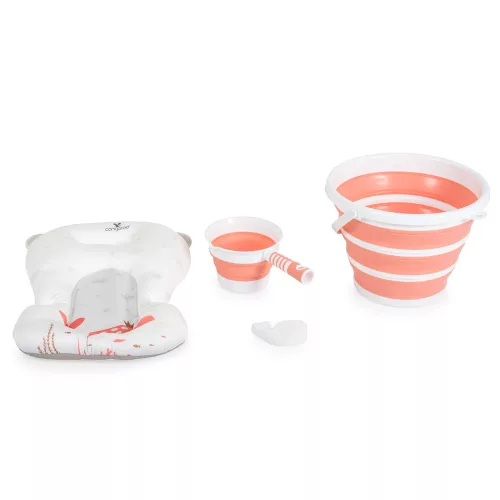 BALENA Faltbadewanne mit Eimern, Kissen und Zubehör KORAL
