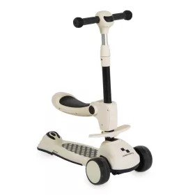   CHECKMATE Scooter mit Sitz, umrüstbar bis 50 kg, WEISS/SCHWARZ