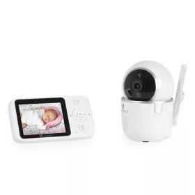 CALLISTO Babyphone, Babyuhr mit 7 cm LCD-Display, WEISS