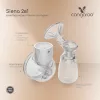 SIENA elektrische und freihändige Milchpumpe 2in1, wiederaufladbar, 210 ml