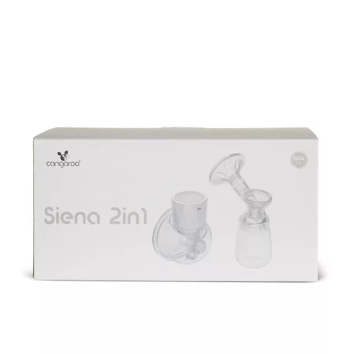SIENA elektrische und freihändige Milchpumpe 2in1, wiederaufladbar, 210 ml