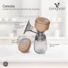 CELESTE elektrische Milchpumpe mit 180-ml-Tank und USB-Ladegerät