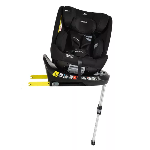 i-PROTECT autós ülés 40-150cm támasztólábbal 360 forgatható FEKETE
