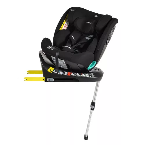 i-PROTECT autós ülés 40-150cm támasztólábbal 360 forgatható FEKETE