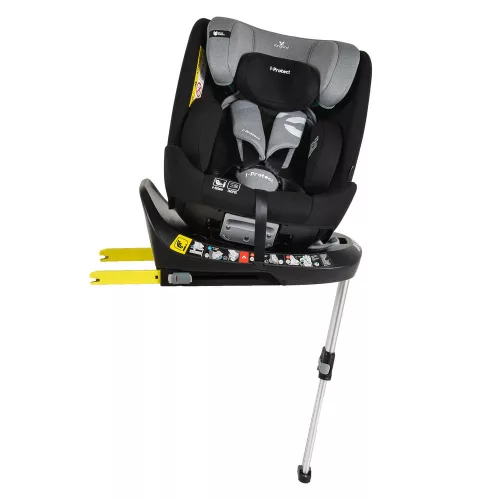 i-PROTECT autós ülés 40-150cm támasztólábbal 360 forgatható STEEL/SZÜRKE