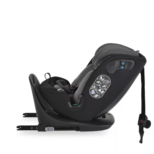 GTS prémium autós ülés 40-150cm SPS, 360fokban forgatható SZÜRKE