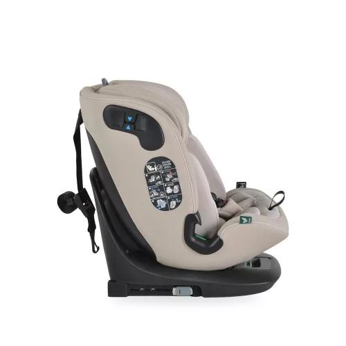 GTS prémium autós ülés 40-150cm SPS, 360fokban forgatható BÉZS