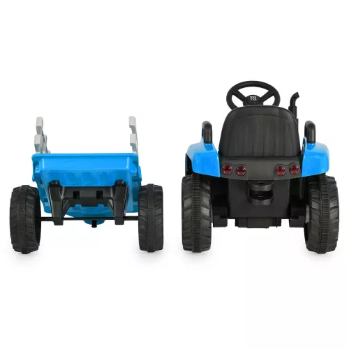 Električni traktor BO DALLAS s prikolicom 12V 140cm PLAVI