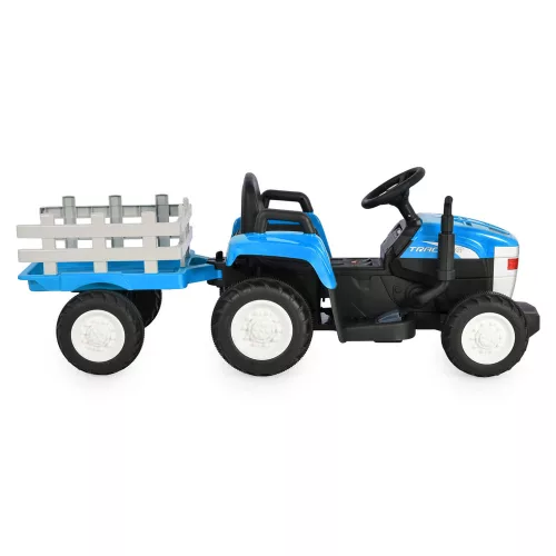 Električni traktor BO DALLAS s prikolicom 12V 140cm PLAVI
