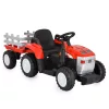 BO DALLAS električni traktor s prikolicom 12V 140cm CRVENI