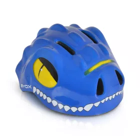 Fahrradhelm DINO Kinder mit Wappen BLAU