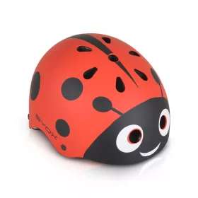 Fahrradhelm Marienkäfer für Mädchen, Größe 48-54, Rosa