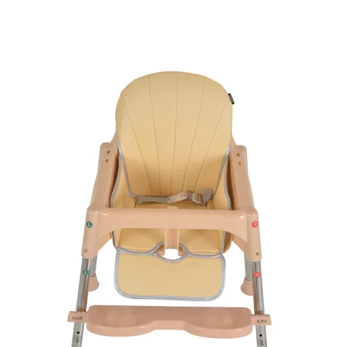 CENTURY Hochstuhl mit Spielbrücke aus Kunststoff, Beige