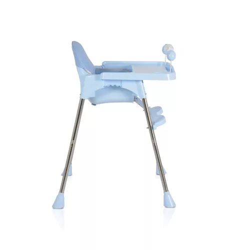 CENTURY Hochstuhl mit Spielbrücke aus Kunststoff, BLAU