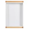 Drevený prebaľovací pult TIMBER s poličkou BIELY/PRÍRODNÝ