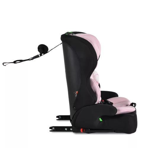 SECURITY autós ülés belső övvel, isofix, ajándék 2plüss+párna 76-150cm PINK