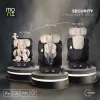 SECURITY autós ülés belső övvel, isofix, ajándék 2plüss+párna 76-150cm BÉZS