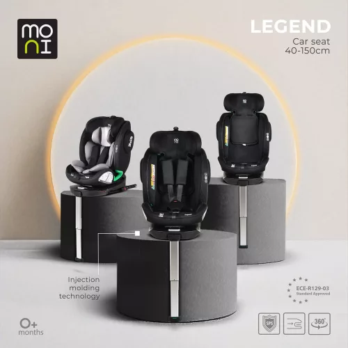 LEGEND autós ülés 40-150cm támasztólábbal SZÜRKE
