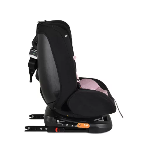 i-MAXX autós ülés, isofix, forgatható, 2 plüss+párna 40-150cm PINK