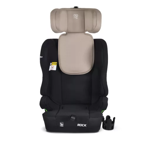 ROCK autós ülés 76-150cm, 2játékkal, pohártartó, belső öv, isofix nélkül BÉZS