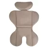 ROCK autós ülés 76-150cm, 2játékkal, pohártartó, belső öv, isofix nélkül BÉZS