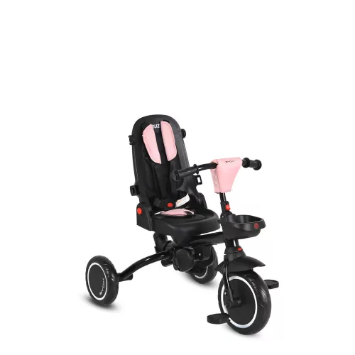 CRUZ tricikli napfénytetővel, összecsukható PINK