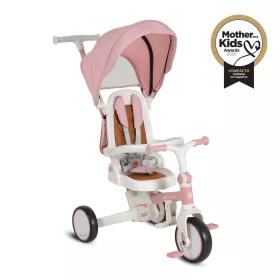   COMPACTO NEUES 3-IN-1 Dreirad, multifunktional, umwandelbar in ein Laufrad, PINK