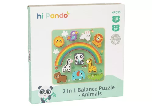 MONI 2IN1 balance puzzle ÁLLATOS/ANIMALS