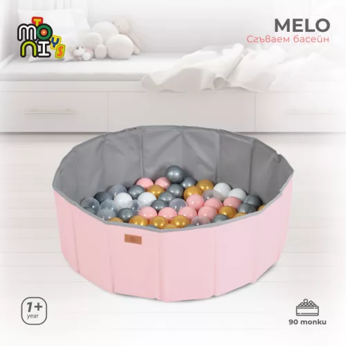 Labdamedence MELO 90 labdával összecsukható PINK