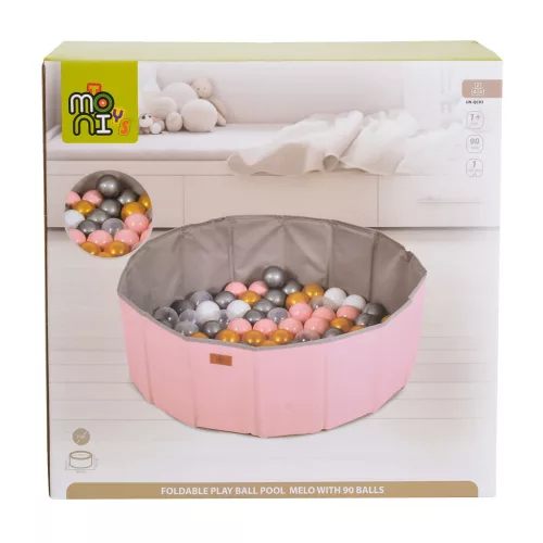 Labdamedence MELO 90 labdával összecsukható PINK